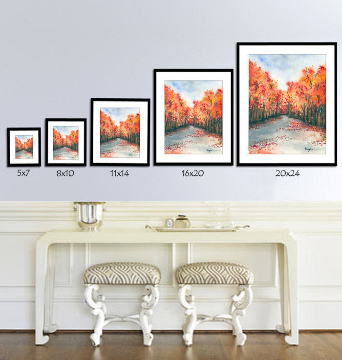 Art Print - Piraeus Abstracted Seascape - Watercolor Painting Brazen Design Studio Lavender