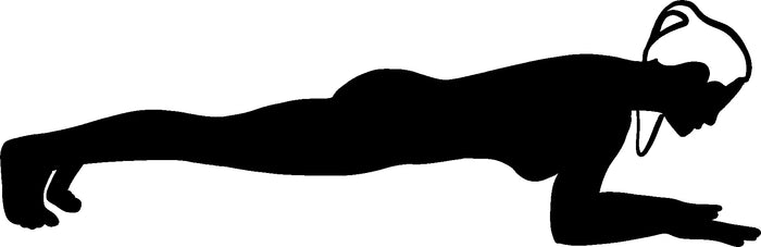 Plank Pose Vinyl Decal