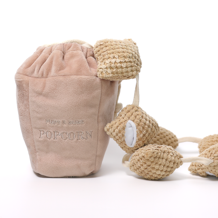 Popcorn Nosework Enrichment Toy | Snuffle | Squeaker