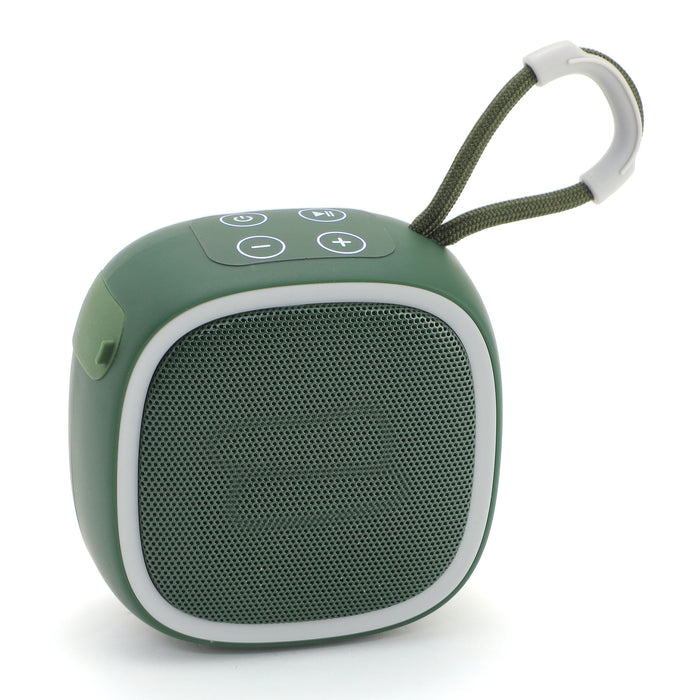 Portable Bluetooth Earbuds with Speakers: blue, red portable speaker, minimal modern style