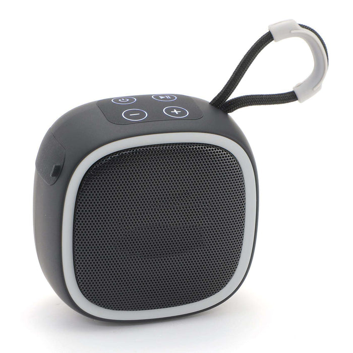 Portable Bluetooth Earbuds with Speakers: blue, red portable speaker, minimal modern style