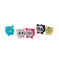 Portable Bluetooth Speaker with High-Quality Sound: pink, white cute pink animal-like character face, kawaii cartoon style