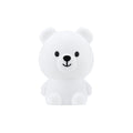 Portable Silicone Night Light with Rechargeable Battery: green, pink bear, unicorn, rabbit, elephant, and bird-like character
