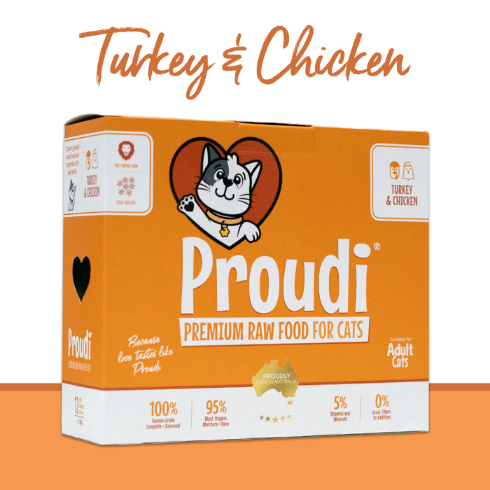 Proudi Premium RawCat Turkey&Chicken 1.08kg
