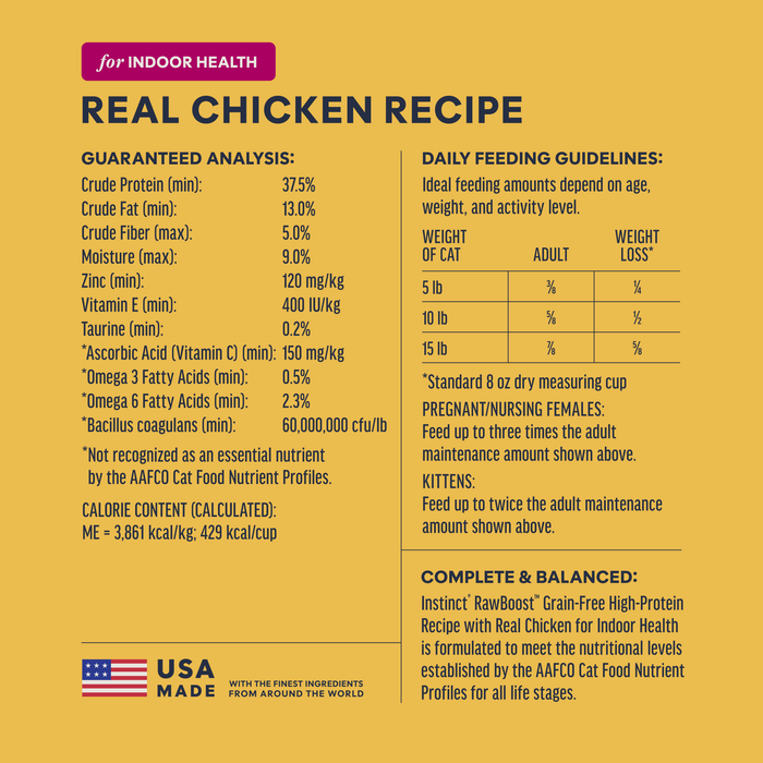 Raw Boost Kibble Indoor Health Recipe with Real Chicken