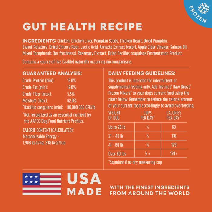 RawBoost+ Frozen Mixers Gut Health Recipe