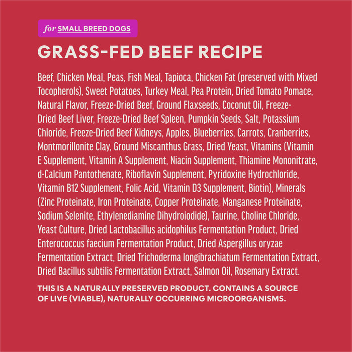 RawBoost+ Kibble for Small Breed Dogs Real Beef Recipe