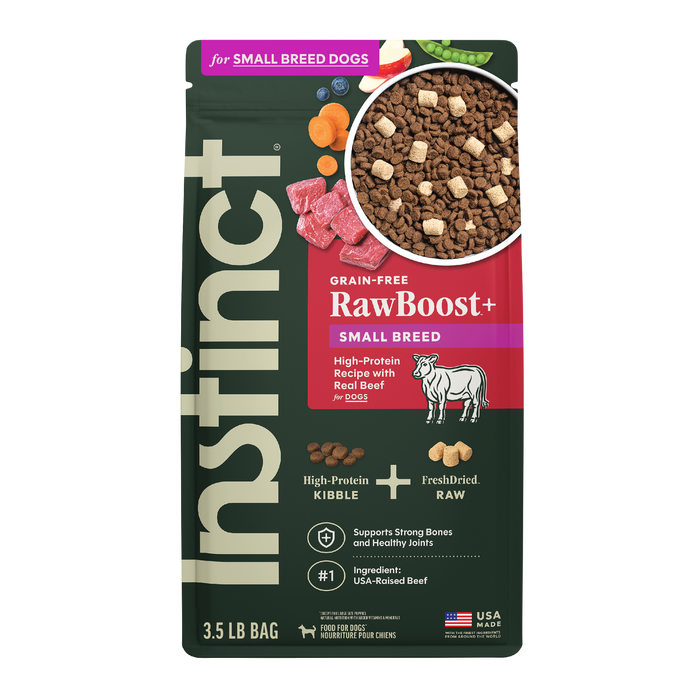 RawBoost+ Kibble for Small Breed Dogs Real Beef Recipe