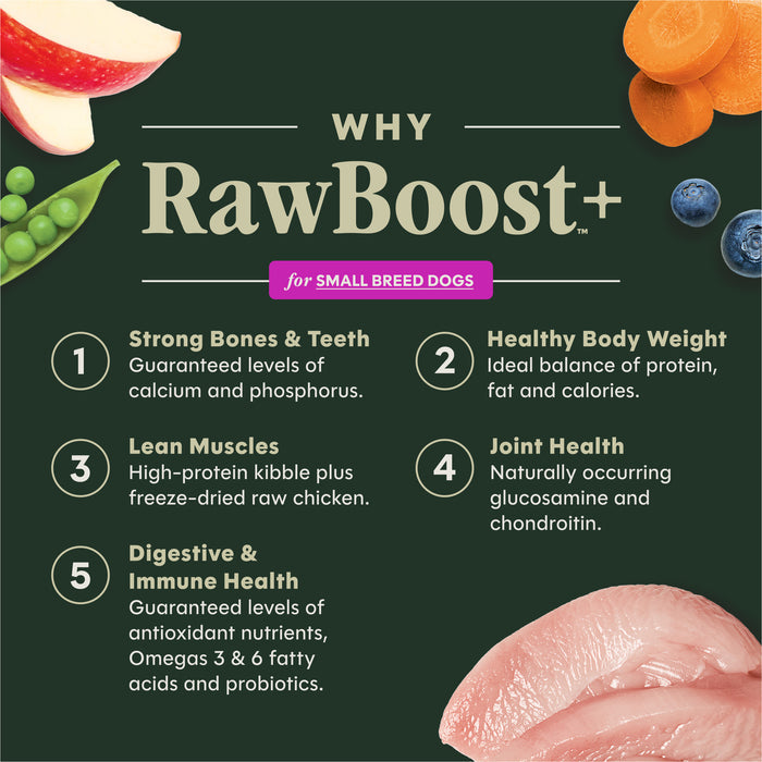 RawBoost+ Kibble for Small Breed Dogs Real Chicken Recipe