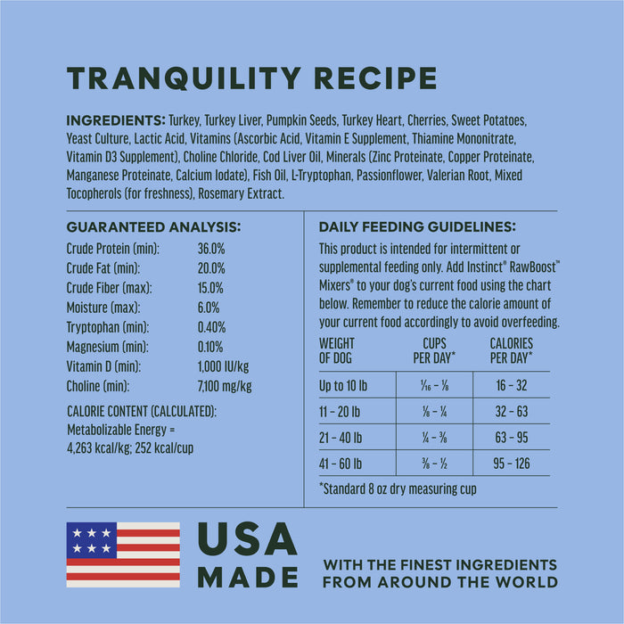 RawBoost+ Mixers Tranquility Recipe