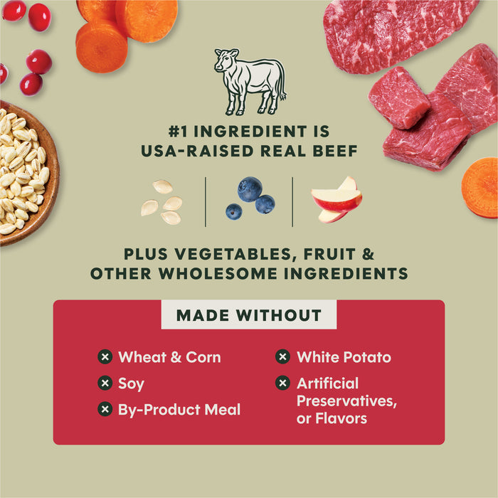 RawBoost+ Whole Grain Kibble Real Beef & Barley Recipe