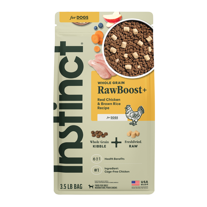RawBoost+ Whole Grain Kibble Real Chicken & Brown Rice Recipe