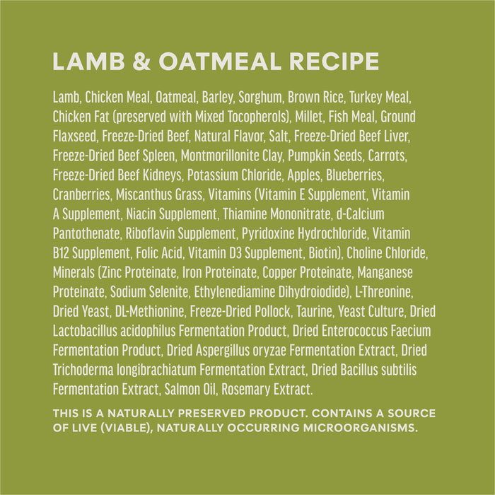 RawBoost+ Whole Grain Kibble Real Lamb & Oatmeal Recipe