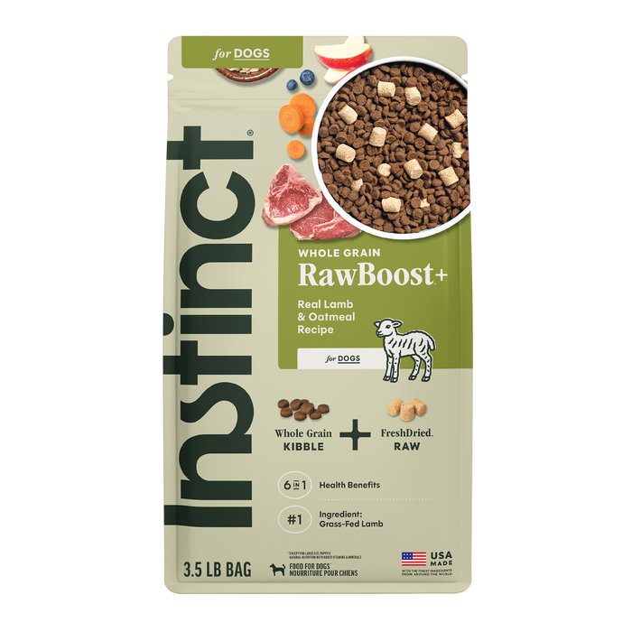 RawBoost+ Whole Grain Kibble Real Lamb & Oatmeal Recipe