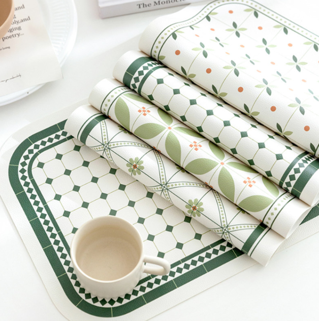 Retro Pattern PU Placemat