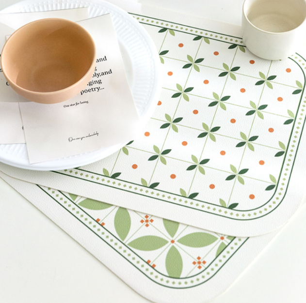 Retro Pattern PU Placemat