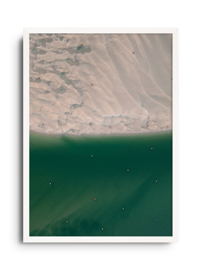A4 - 8.27" x 11.67" / White Frame / No