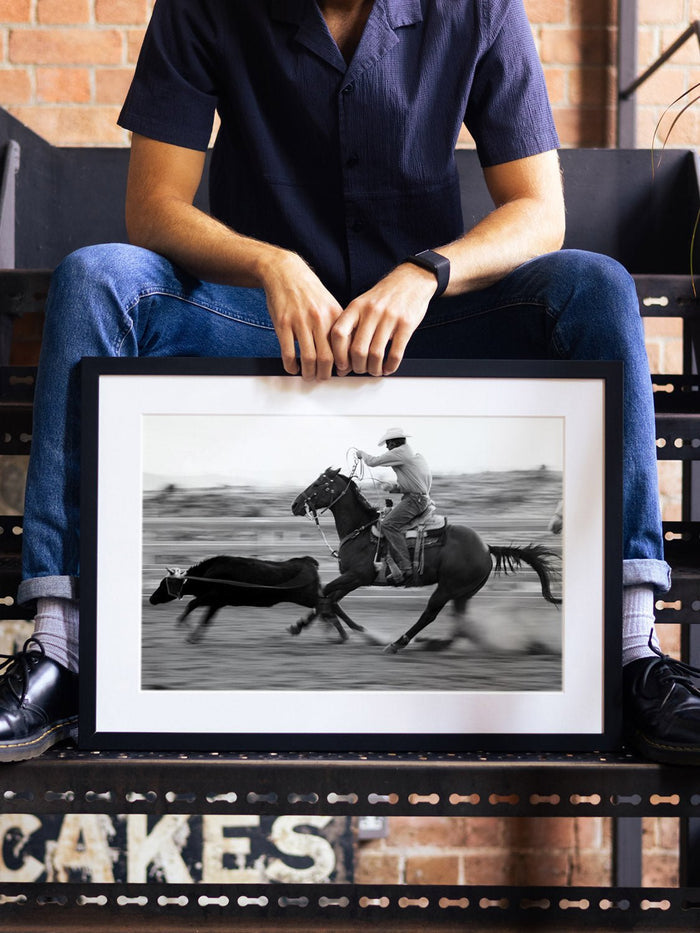 Roping - Michael Potter - East Side Studio - Art Prints