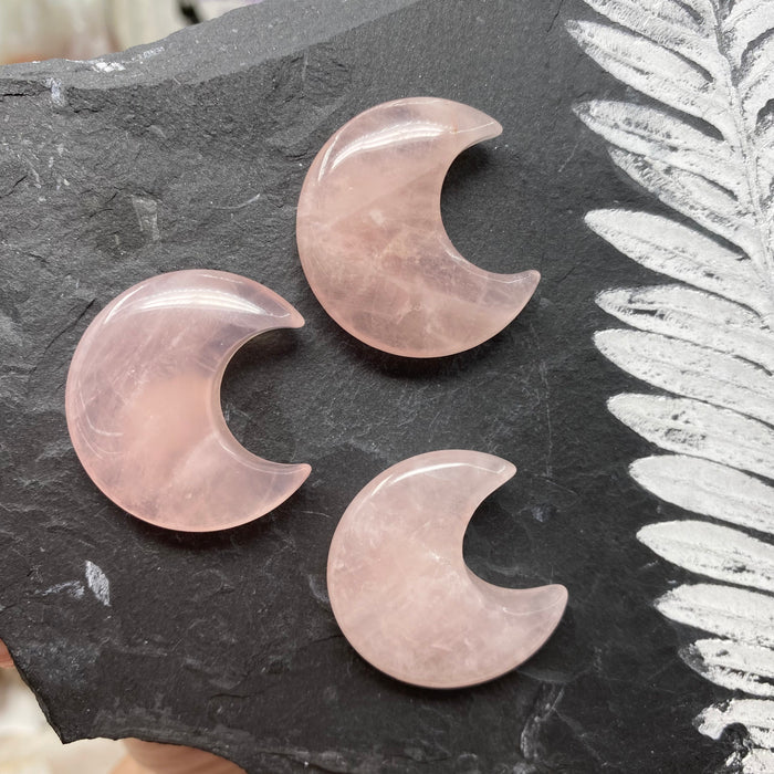 Rose Quartz 1.25" Moons