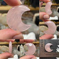 Rose Quartz 1.25" Moons