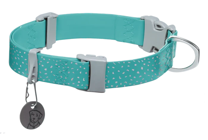 Ruffwear Confluence Waterproof Dog Collar Aurora Teal
