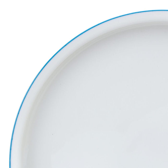 Samantha Blue Rim 12 Piece Dinnerware Set, Service for 4