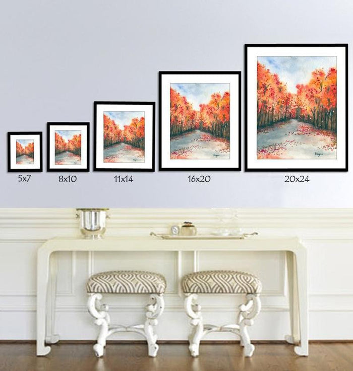 Seeing Life Through the Lens of Love - Abstract Watercolor Painting Art Print Brazen Design Studio Salmon