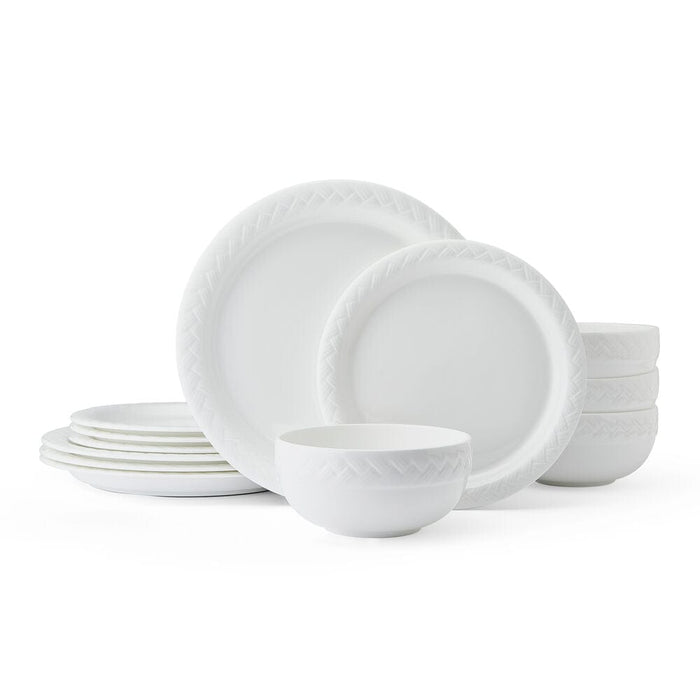 Shay 12 Piece Dinnerware Set, Service For 4