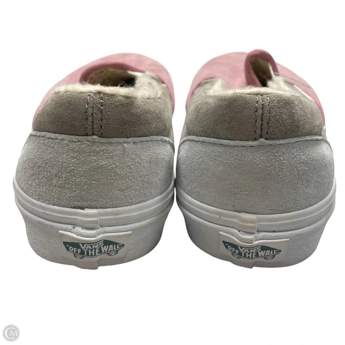 Shoes Sneakers By Vans In Grey & Pink, Size: 11
