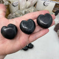 Shungite 1.4" Puffy Hearts