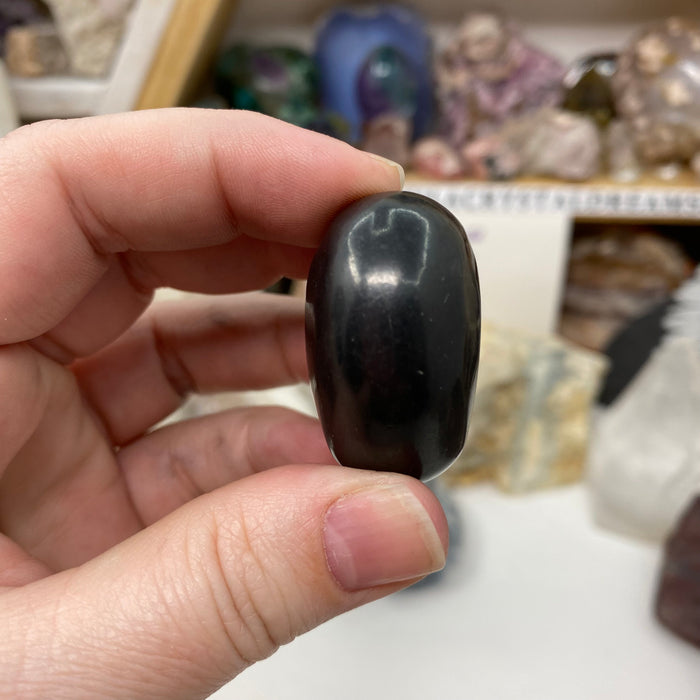 Shungite 1.4" Puffy Hearts
