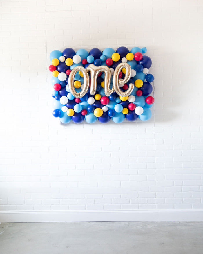 Singing Shark - ONE Script Balloon Backdrop Board - 30inx40in