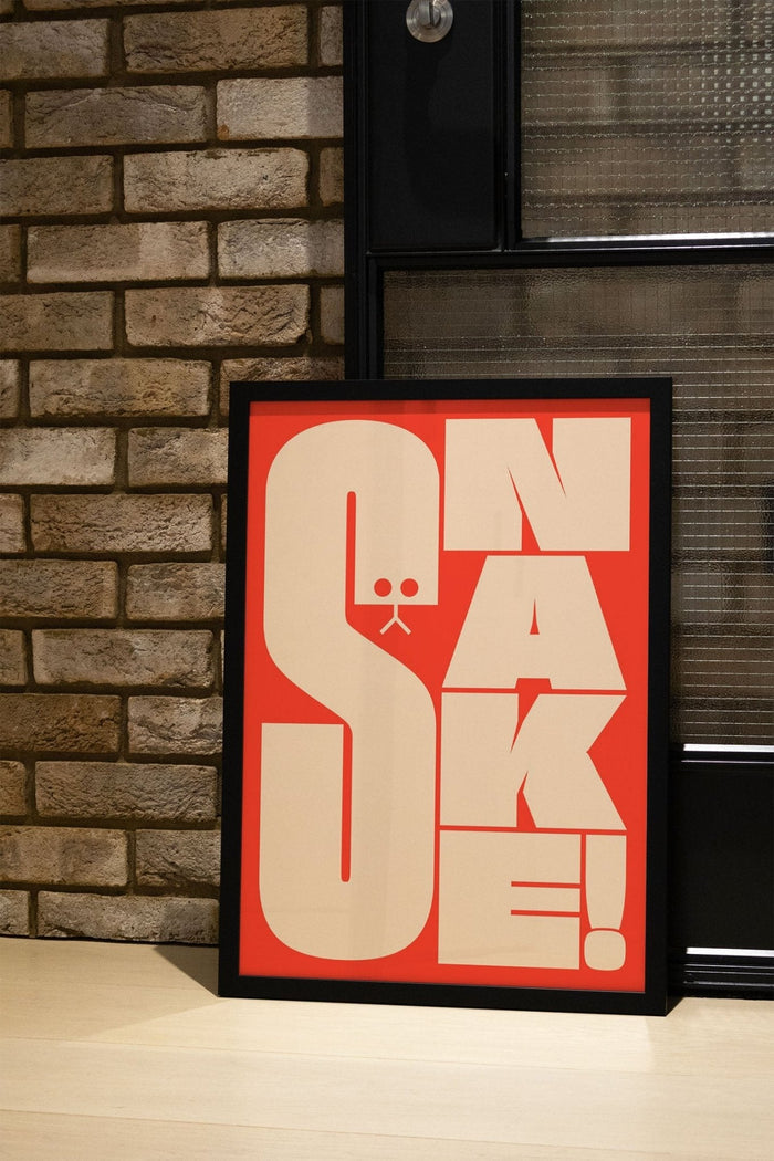 Snake - Red - Jérôme Bizien - East Side Studio - Art Prints