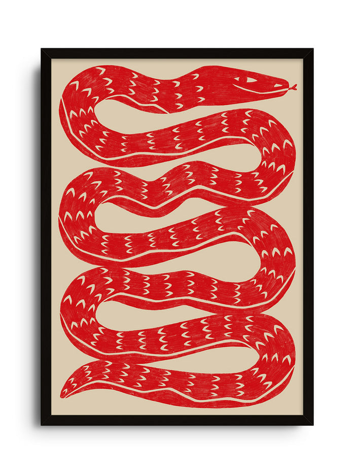Snake - Red - Manne Jalilian