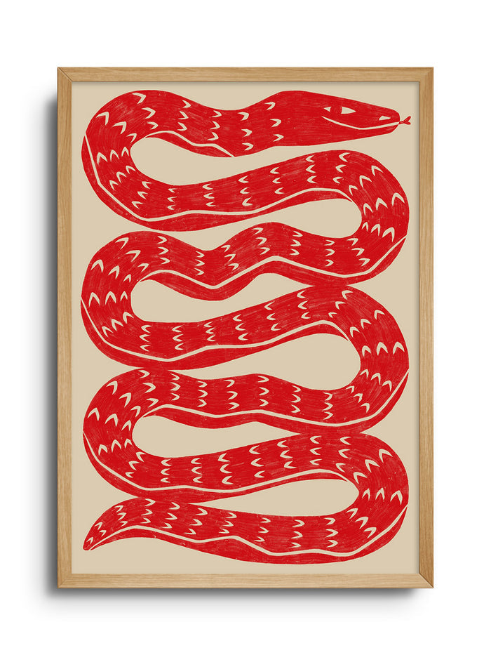 Snake - Red - Manne Jalilian