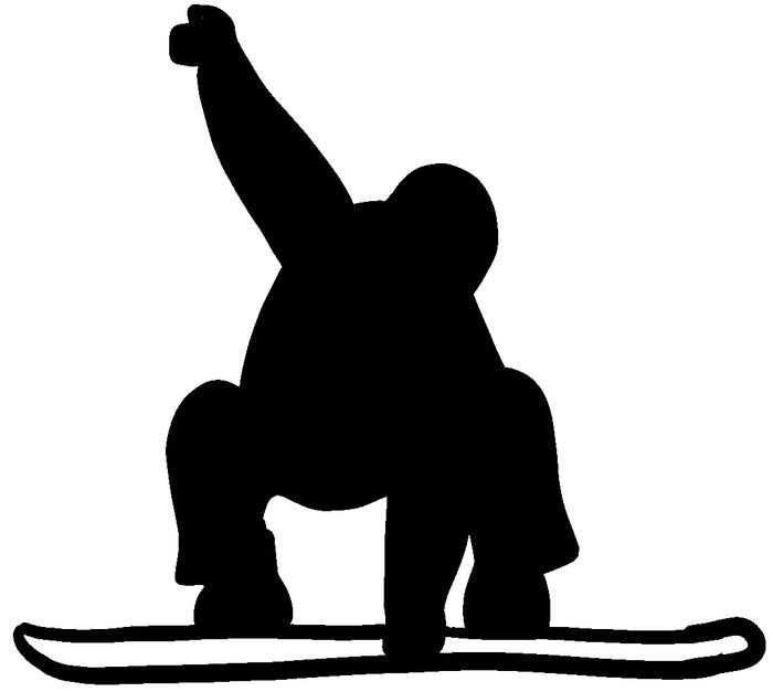Snowboarder Vinyl Decal