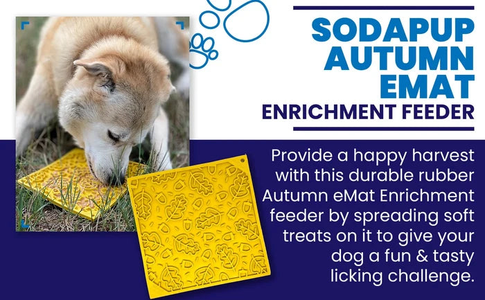 SodaPup Autumn eMat Enrichment Lick Mat