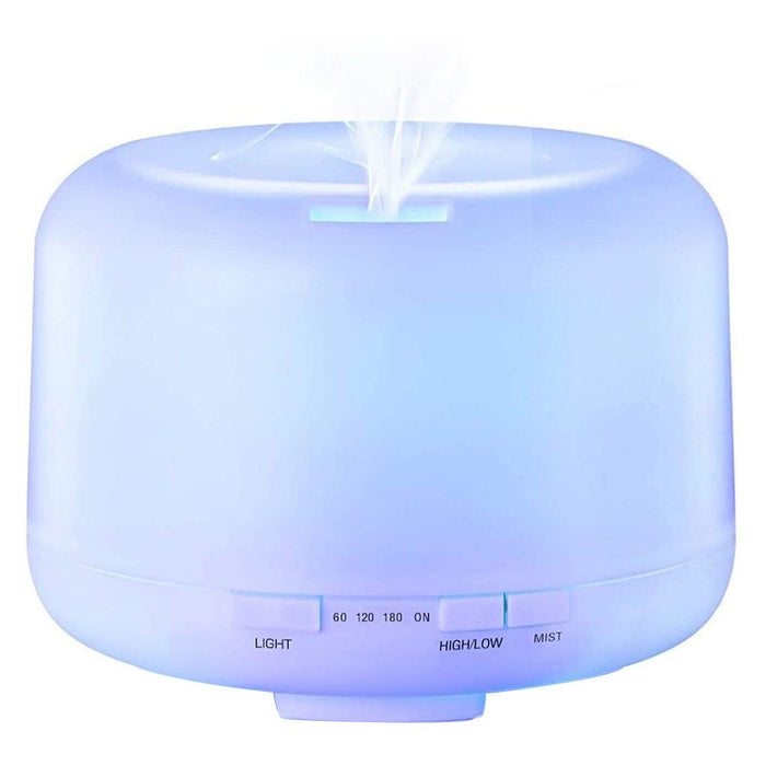 Speaker Diffuser: Aromatherapy and Music: warm white, cream aroma diffuser or humidifier, minimal modern style