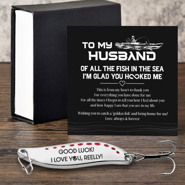 Spoon Fishing Lure - Fishing - To My Husband - Good Luck - Gfaa14008