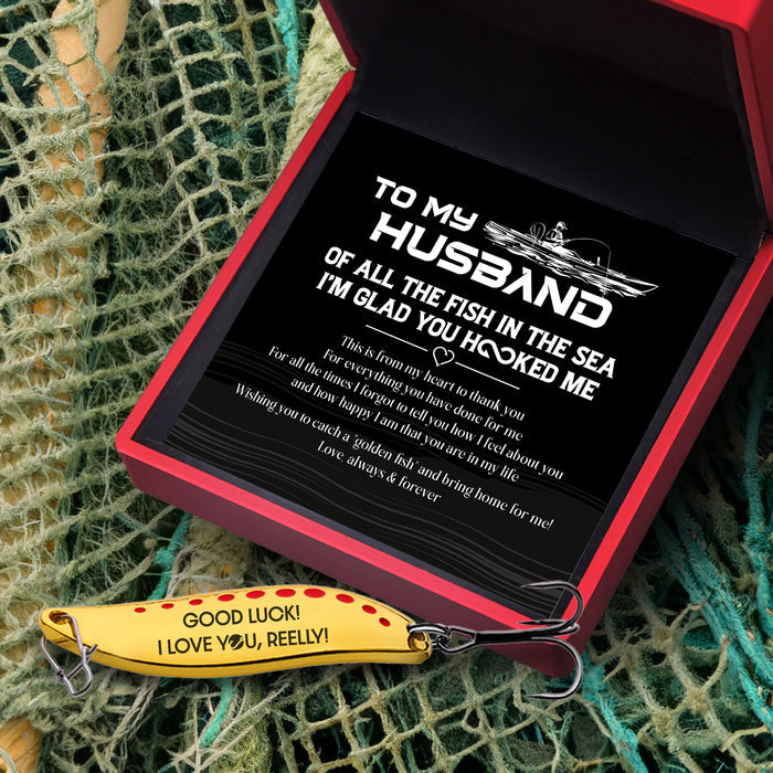 Spoon Fishing Lure - Fishing - To My Husband - Good Luck - Gfaa14008