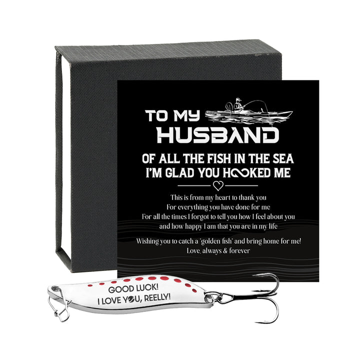Spoon Fishing Lure - Fishing - To My Husband - Good Luck - Gfaa14008