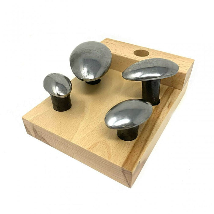 Spoon Stake Forming Set with Wooden Base
