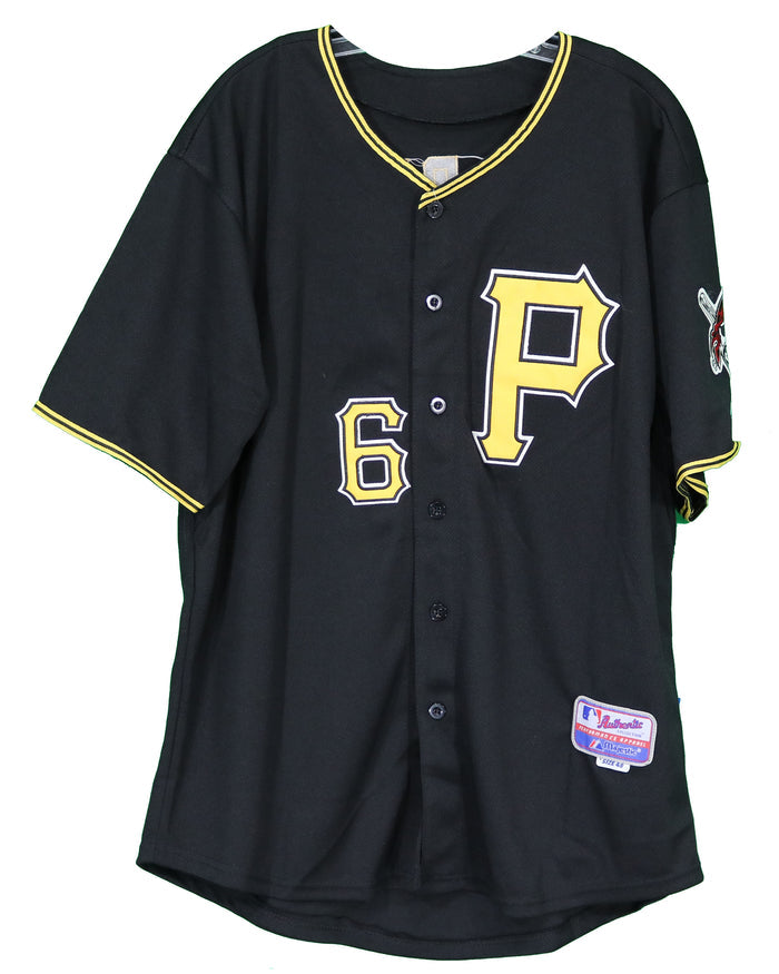 Starling Marte Pittsburgh Pirates Signed Autographed Black #6 Jersey JSA COA