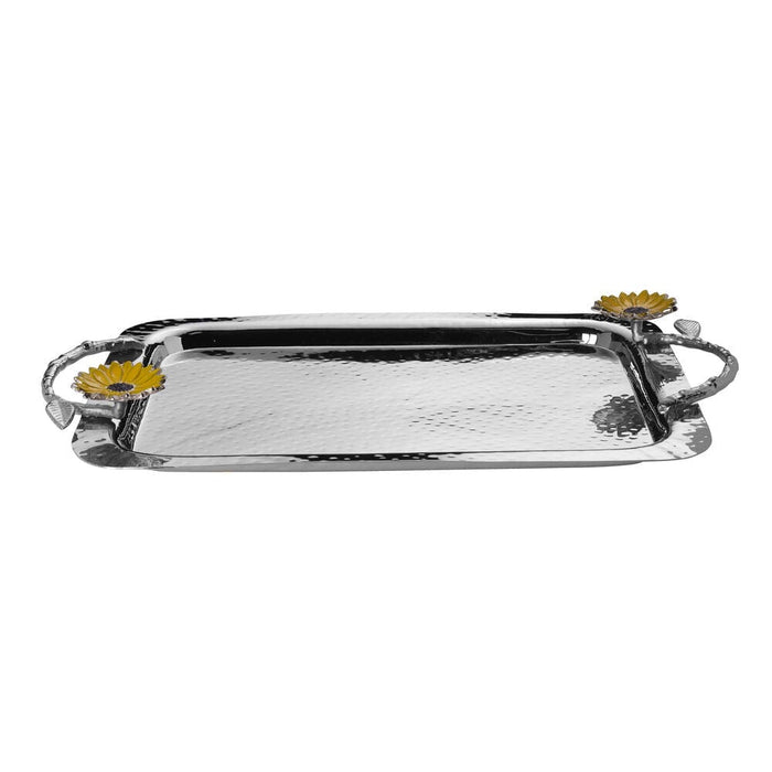 Sunflower Serve Tray with Handles