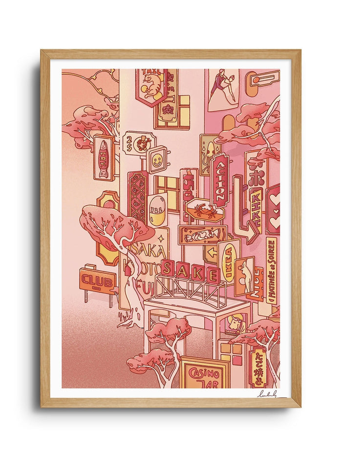 Sunset - Forest of Consumables II - Laurenleely - East Side Studio - Art Prints