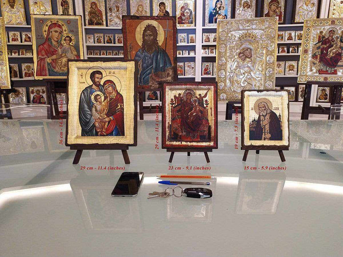 The Resurrection (Engraved old - looking icon - S-EW Series)-Christianity Art