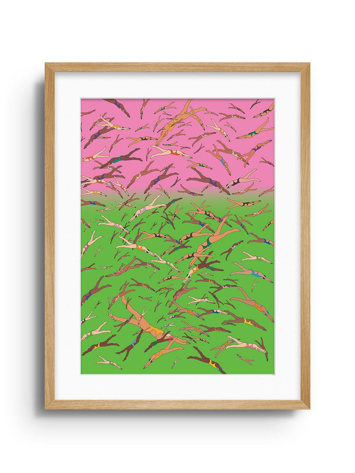 The Swimmers - Seba Cestaro - East Side Studio - Art Prints