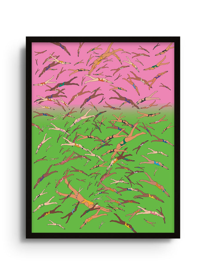 The Swimmers - Seba Cestaro - East Side Studio - Art Prints