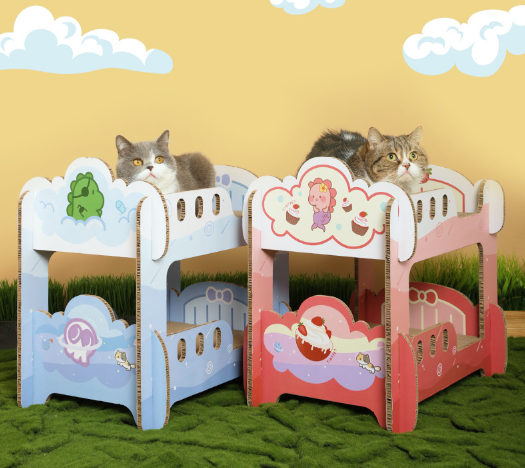 TinyPet Bunk Beds Cat Scratcher Bed