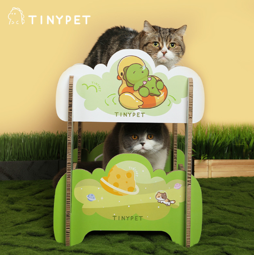 TinyPet Bunk Beds Cat Scratcher Bed